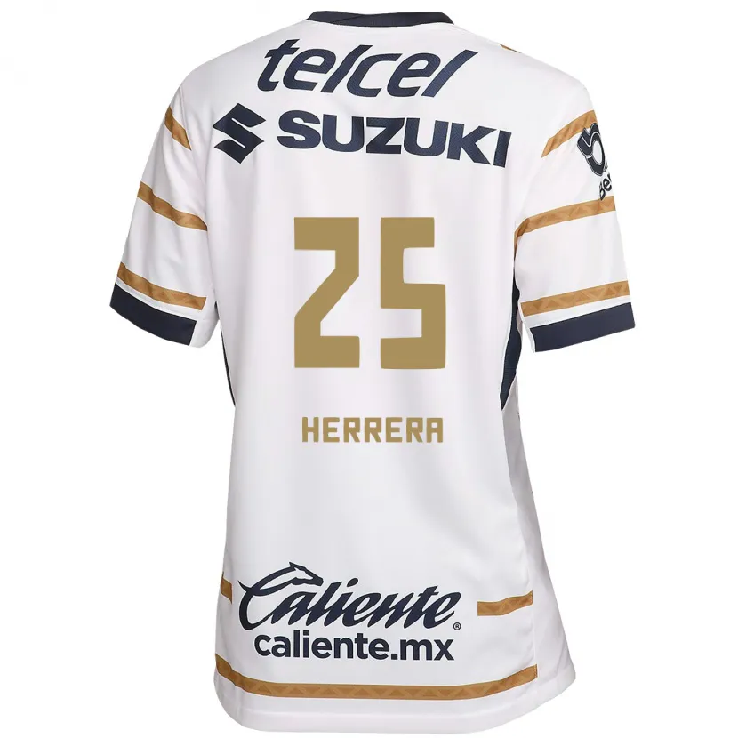 Danxen Kvinnor Laura Herrera #25 Vit Obsidian Hemmatröja Matchtröjor 2024/25 Tröjor T-Tröja