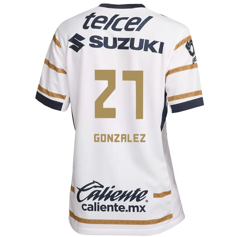 Danxen Kvinnor Heidi Gonzalez #27 Vit Obsidian Hemmatröja Matchtröjor 2024/25 Tröjor T-Tröja