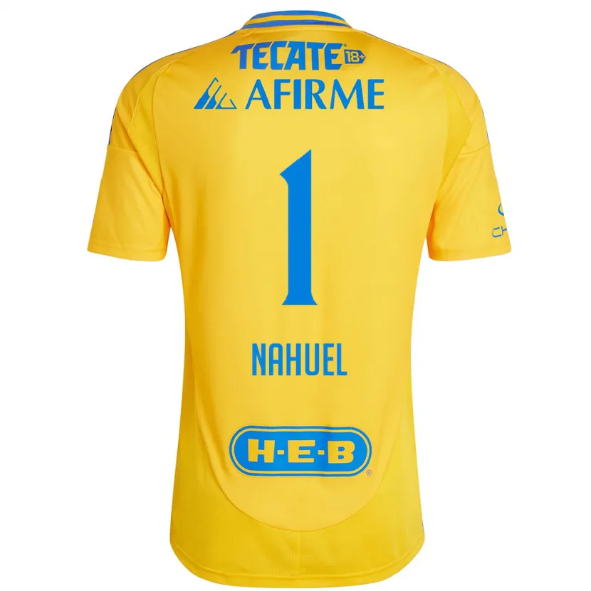 Danxen Kvinnor Nahuel Guzmán #1 Guld Gul Hemmatröja Matchtröjor 2024/25 Tröjor T-Tröja