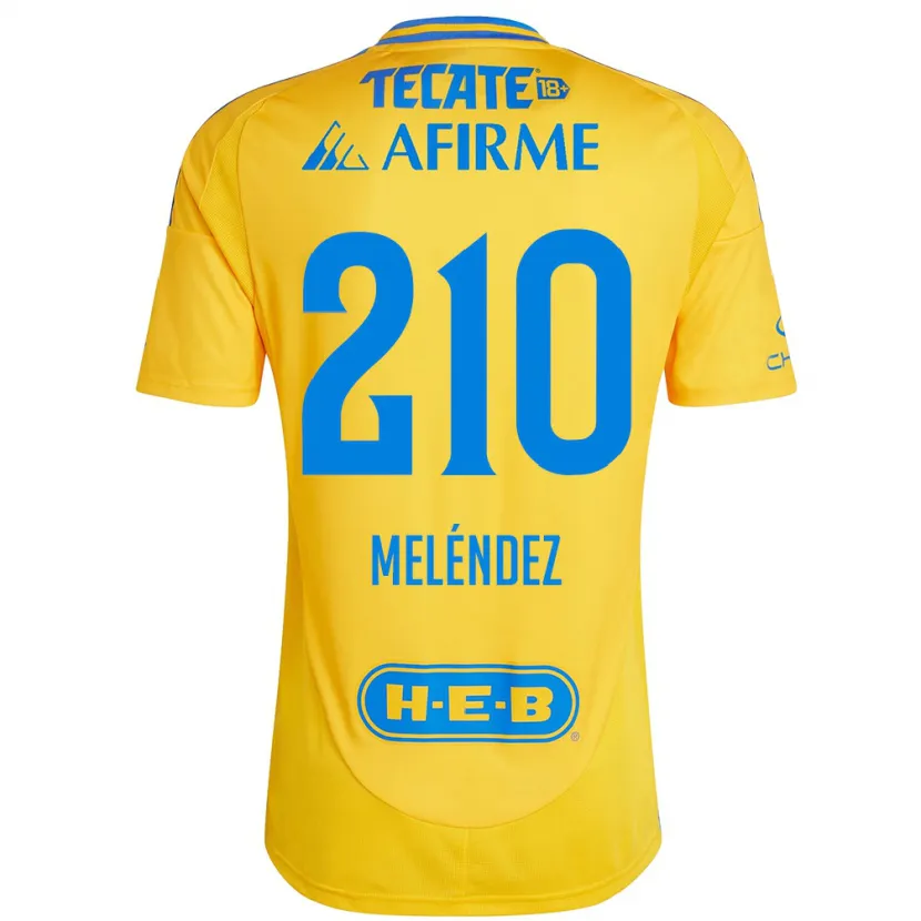 Danxen Kvinnor Marcelo Meléndez #210 Guld Gul Hemmatröja Matchtröjor 2024/25 Tröjor T-Tröja