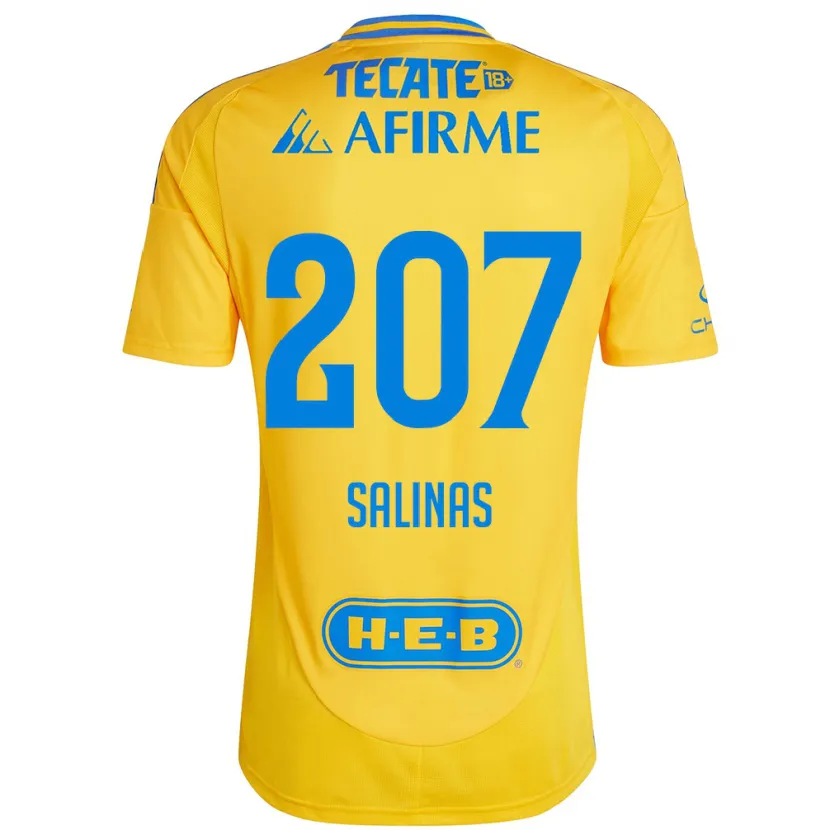 Danxen Kvinnor Marcelo Salinas #207 Guld Gul Hemmatröja Matchtröjor 2024/25 Tröjor T-Tröja