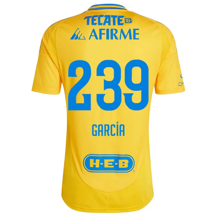 Danxen Kvinnor Diego García #239 Guld Gul Hemmatröja Matchtröjor 2024/25 Tröjor T-Tröja