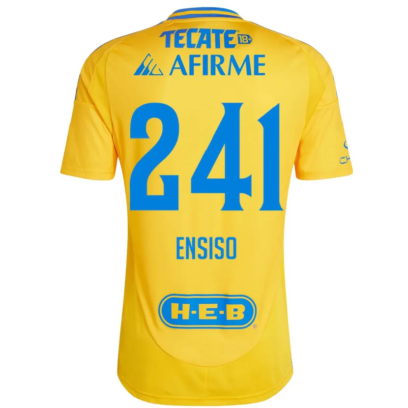 Danxen Kvinnor Eduardo Ensiso #241 Guld Gul Hemmatröja Matchtröjor 2024/25 Tröjor T-Tröja