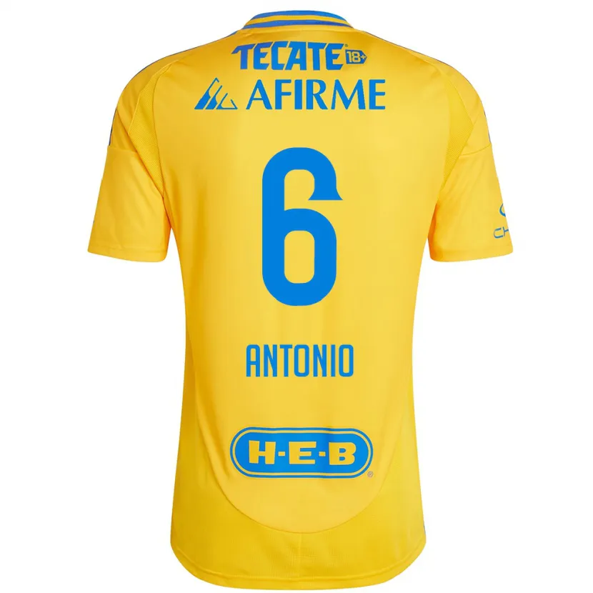 Danxen Kvinnor Nancy Antonio #6 Guld Gul Hemmatröja Matchtröjor 2024/25 Tröjor T-Tröja