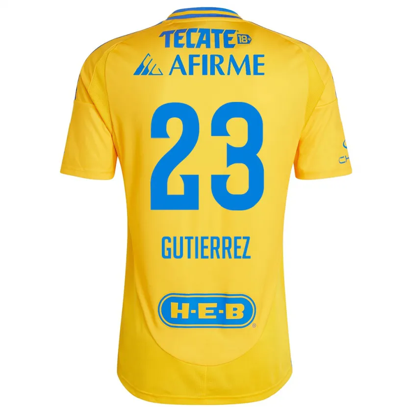 Danxen Kvinnor Jana Gutierrez #23 Guld Gul Hemmatröja Matchtröjor 2024/25 Tröjor T-Tröja