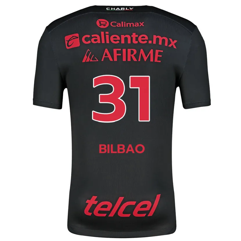 Danxen Kvinnor Unai Bilbao #31 Svart Röd Hemmatröja Matchtröjor 2024/25 Tröjor T-Tröja