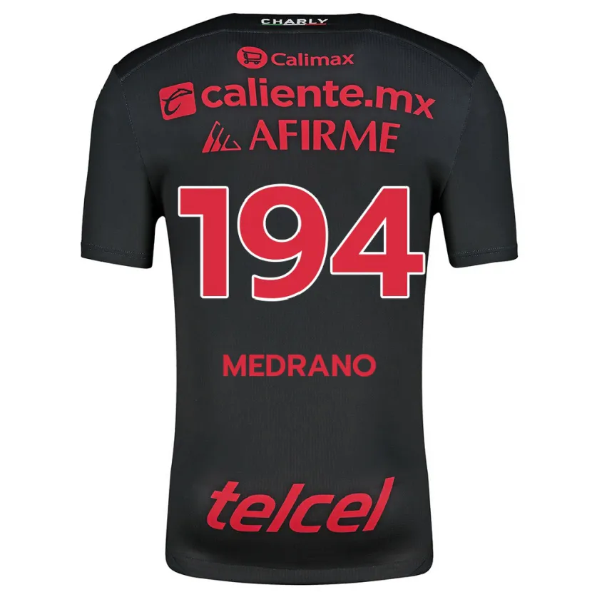 Danxen Kvinnor Luis Medrano #194 Svart Röd Hemmatröja Matchtröjor 2024/25 Tröjor T-Tröja