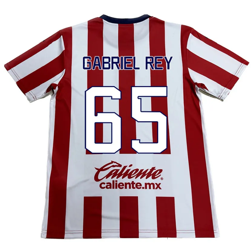 Danxen Kvinnor Luis Gabriel Rey #65 Röd Vit Hemmatröja Matchtröjor 2024/25 Tröjor T-Tröja