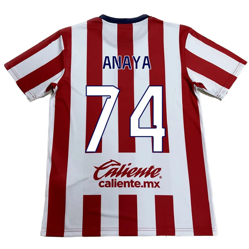 Danxen Kvinnor Mario Anaya #74 Röd Vit Hemmatröja Matchtröjor 2024/25 Tröjor T-Tröja