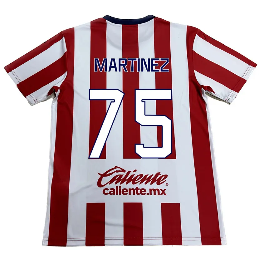 Danxen Kvinnor Isaac Martínez #75 Röd Vit Hemmatröja Matchtröjor 2024/25 Tröjor T-Tröja