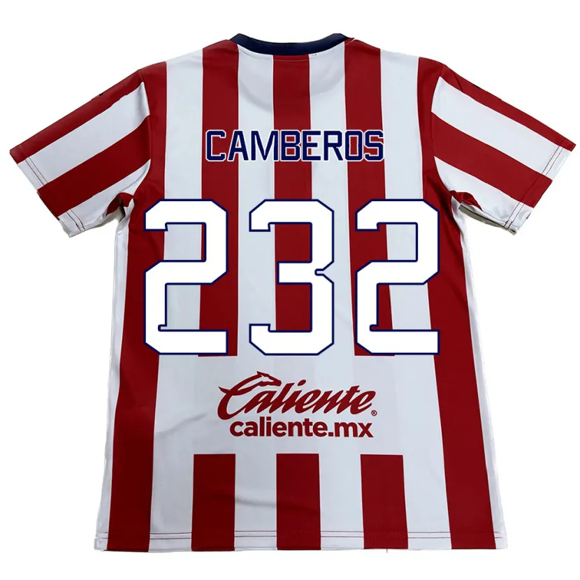 Danxen Kvinnor Hugo Camberos #232 Röd Vit Hemmatröja Matchtröjor 2024/25 Tröjor T-Tröja