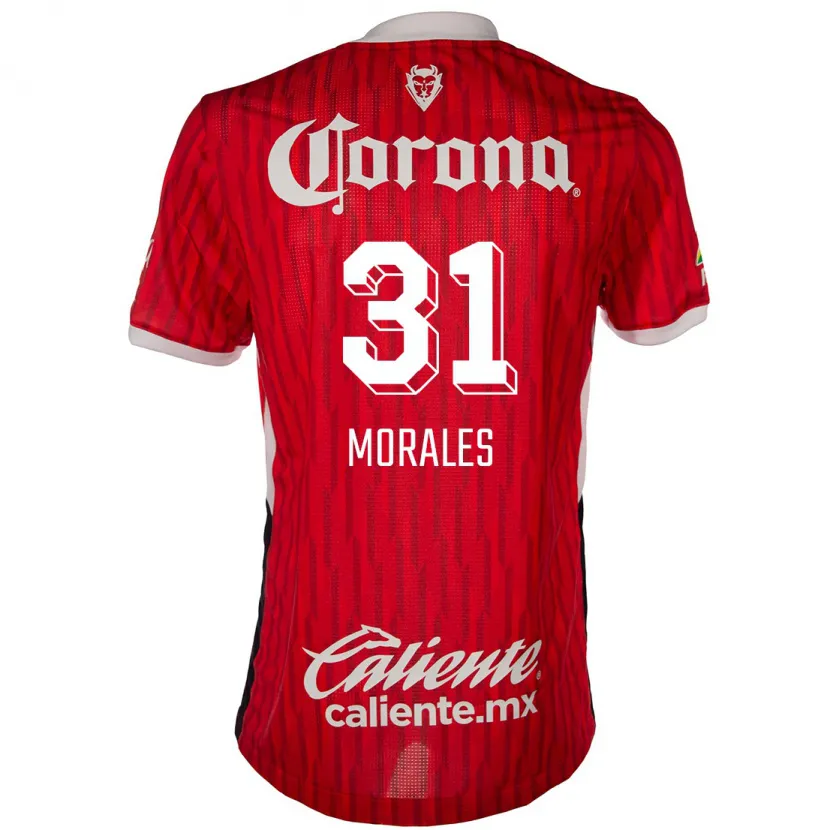 Danxen Kvinnor Robert Morales #31 Röd Vit Hemmatröja Matchtröjor 2024/25 Tröjor T-Tröja