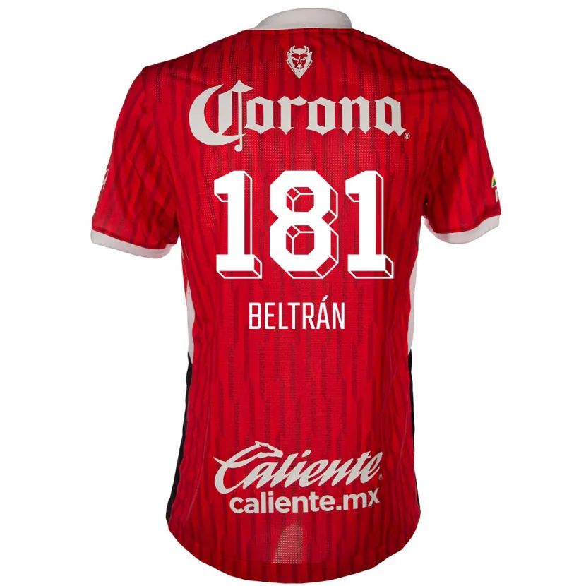 Danxen Kvinnor Ronaldo Beltrán #181 Röd Vit Hemmatröja Matchtröjor 2024/25 Tröjor T-Tröja