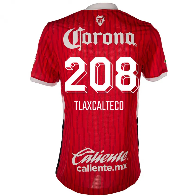 Danxen Kvinnor Sait Tlaxcalteco #208 Röd Vit Hemmatröja Matchtröjor 2024/25 Tröjor T-Tröja