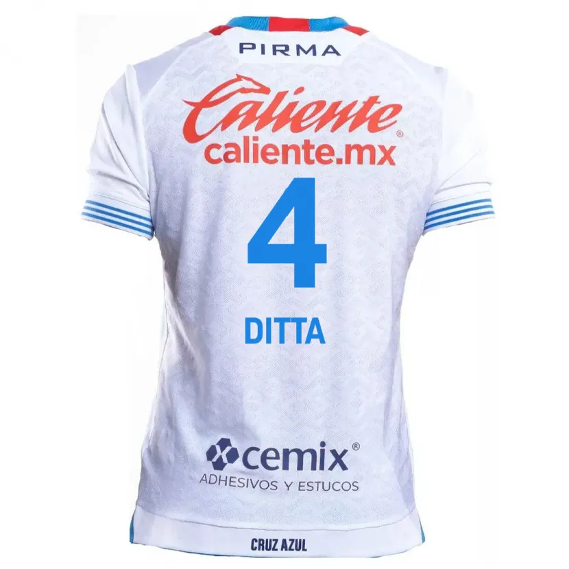 Danxen Kvinnor Willer Ditta #4 Vit Blå Bortatröja Matchtröjor 2024/25 Tröjor T-Tröja
