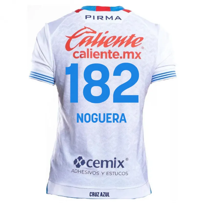 Danxen Kvinnor Heldrich Noguera #182 Vit Blå Bortatröja Matchtröjor 2024/25 Tröjor T-Tröja