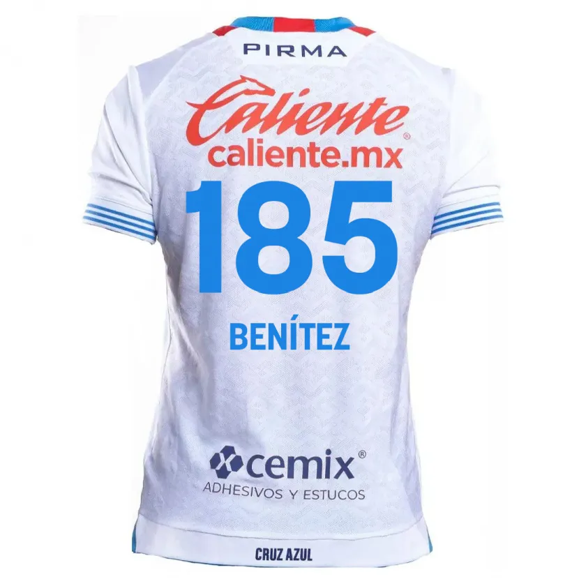 Danxen Kvinnor Cristopher Benítez #185 Vit Blå Bortatröja Matchtröjor 2024/25 Tröjor T-Tröja