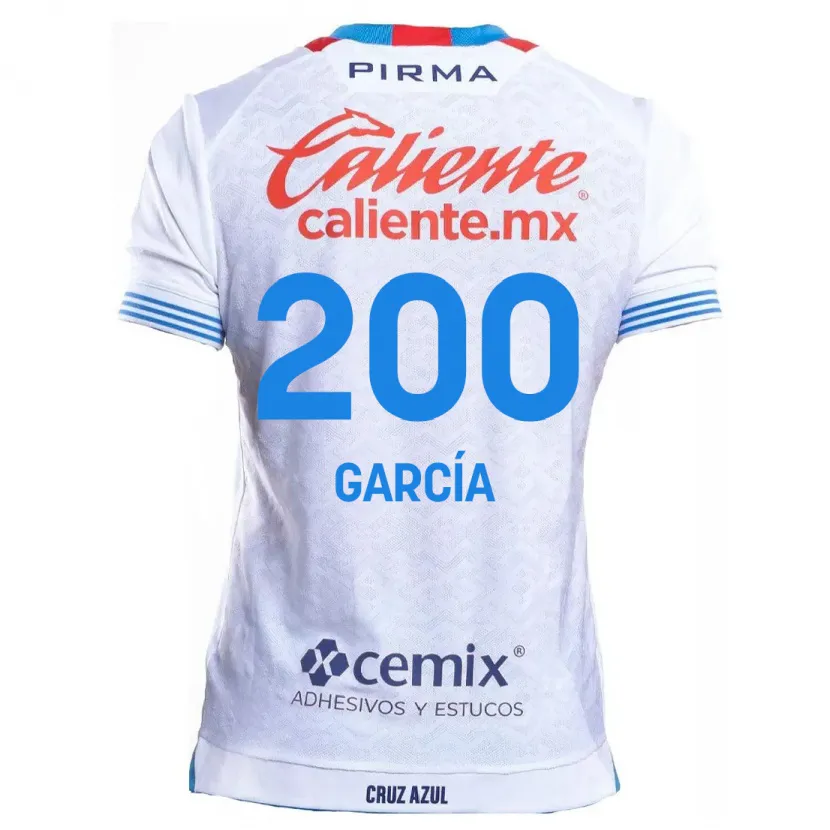 Danxen Kvinnor Jorge García #200 Vit Blå Bortatröja Matchtröjor 2024/25 Tröjor T-Tröja
