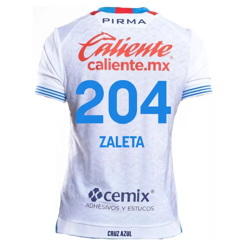 Danxen Kvinnor Mauro Zaleta #204 Vit Blå Bortatröja Matchtröjor 2024/25 Tröjor T-Tröja