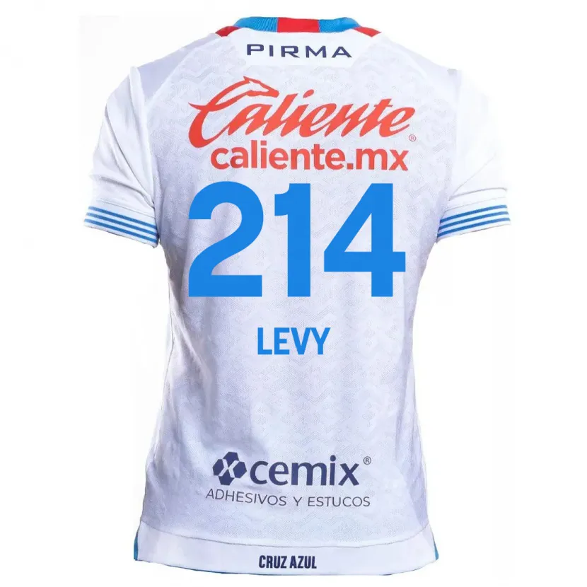 Danxen Kvinnor Mateo Levy #214 Vit Blå Bortatröja Matchtröjor 2024/25 Tröjor T-Tröja