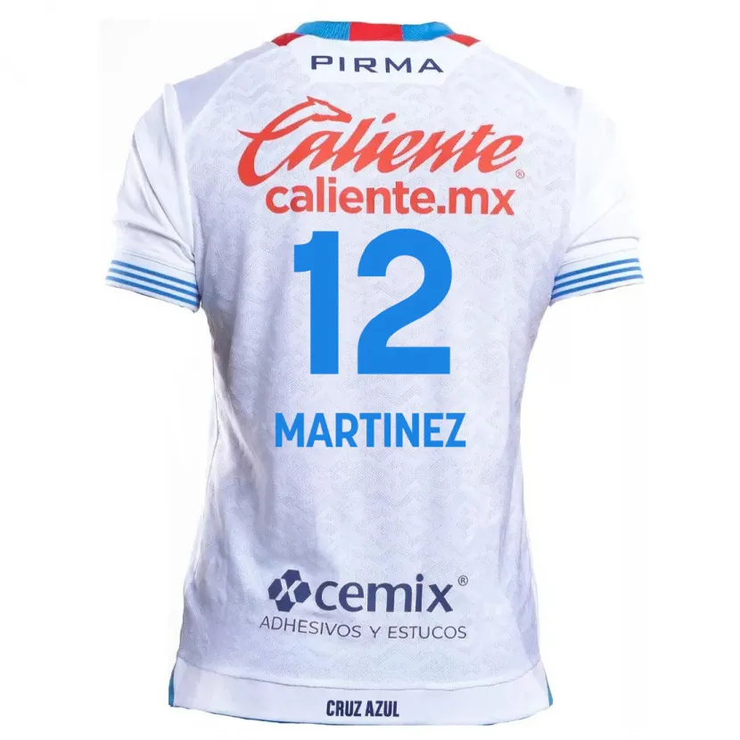 Danxen Kvinnor Jose Joaquin Martinez #12 Vit Blå Bortatröja Matchtröjor 2024/25 Tröjor T-Tröja