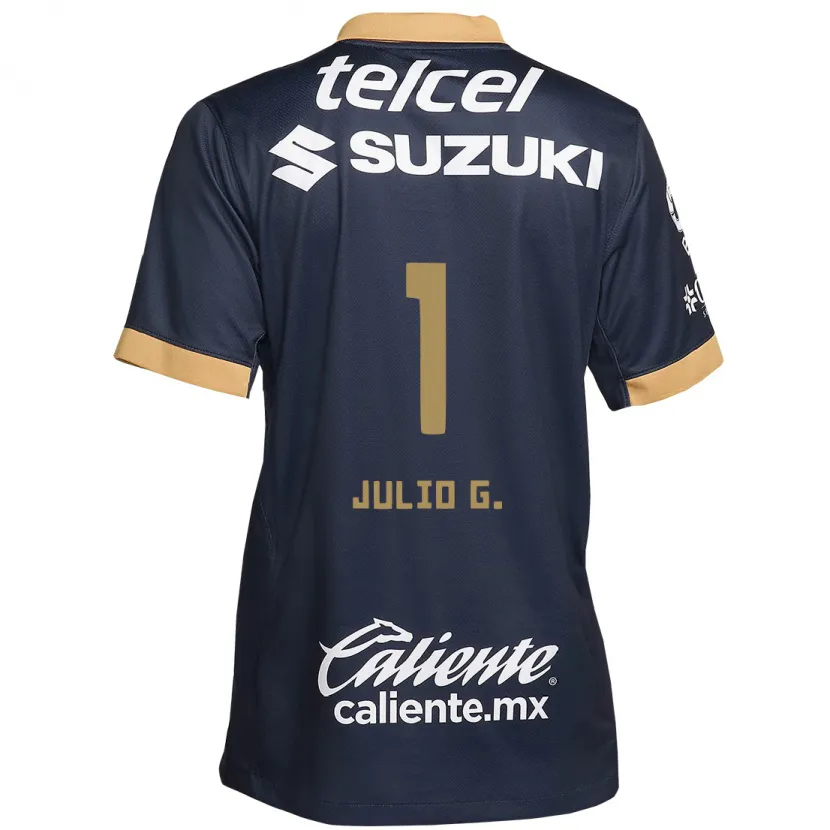 Danxen Kvinnor Julio González #1 Obsidian Guld Vit Bortatröja Matchtröjor 2024/25 Tröjor T-Tröja