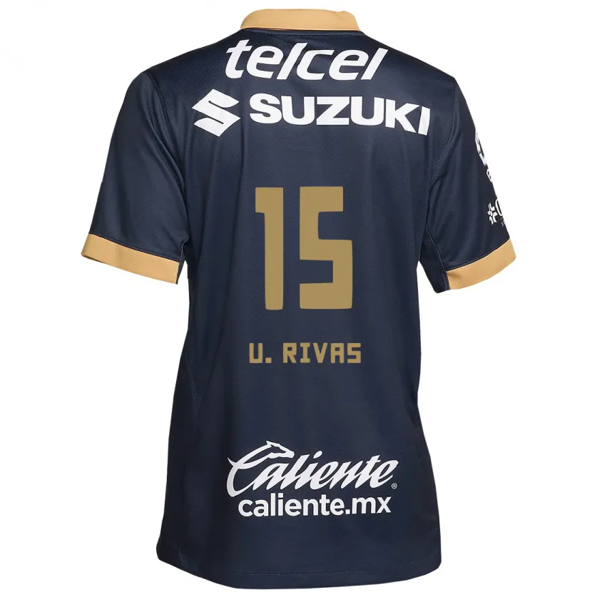 Danxen Kvinnor Ulises Rivas #15 Obsidian Guld Vit Bortatröja Matchtröjor 2024/25 Tröjor T-Tröja