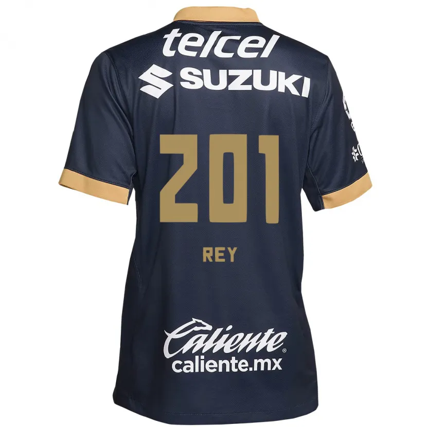 Danxen Kvinnor Santiago Rey #201 Obsidian Guld Vit Bortatröja Matchtröjor 2024/25 Tröjor T-Tröja