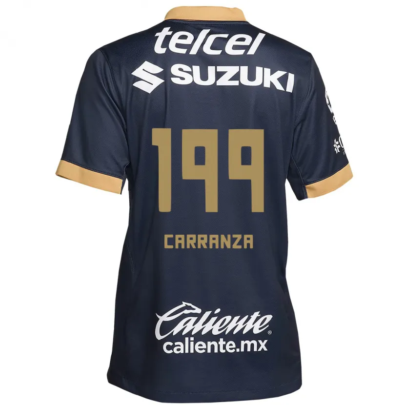 Danxen Kvinnor Kléber Carranza #199 Obsidian Guld Vit Bortatröja Matchtröjor 2024/25 Tröjor T-Tröja