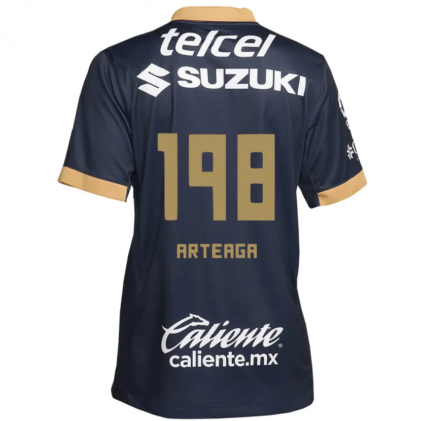 Danxen Kvinnor Edwin Arteaga #198 Obsidian Guld Vit Bortatröja Matchtröjor 2024/25 Tröjor T-Tröja