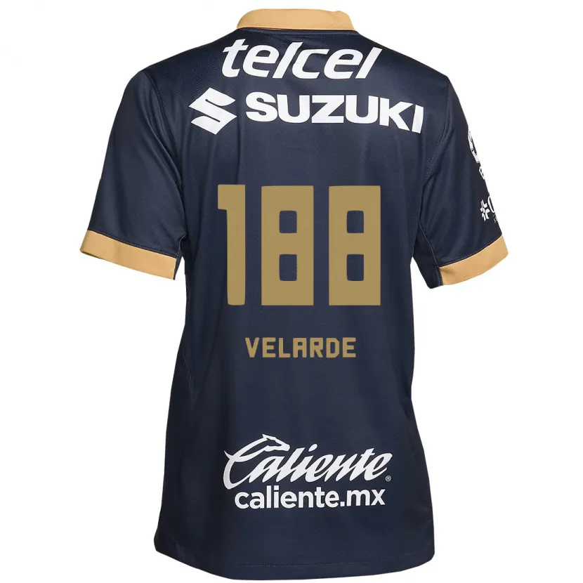 Danxen Kvinnor Andrés Velarde #188 Obsidian Guld Vit Bortatröja Matchtröjor 2024/25 Tröjor T-Tröja
