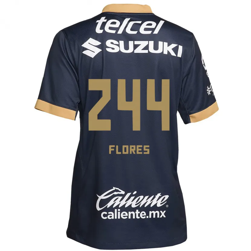 Danxen Kvinnor Jonathan Flores #244 Obsidian Guld Vit Bortatröja Matchtröjor 2024/25 Tröjor T-Tröja