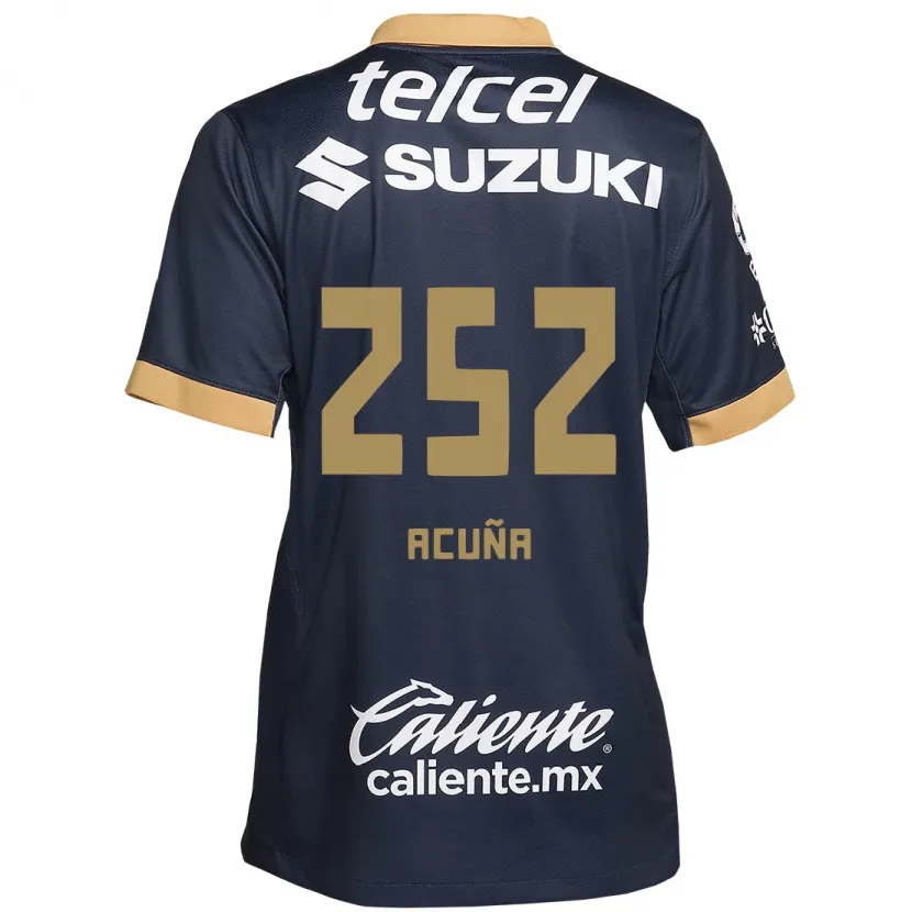 Danxen Kvinnor José Acuña #252 Obsidian Guld Vit Bortatröja Matchtröjor 2024/25 Tröjor T-Tröja