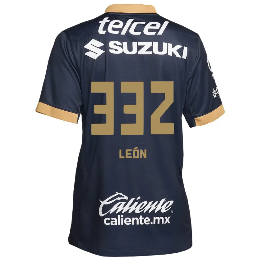 Danxen Kvinnor Andryk León #332 Obsidian Guld Vit Bortatröja Matchtröjor 2024/25 Tröjor T-Tröja