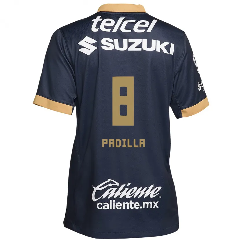 Danxen Kvinnor Dania Padilla #8 Obsidian Guld Vit Bortatröja Matchtröjor 2024/25 Tröjor T-Tröja