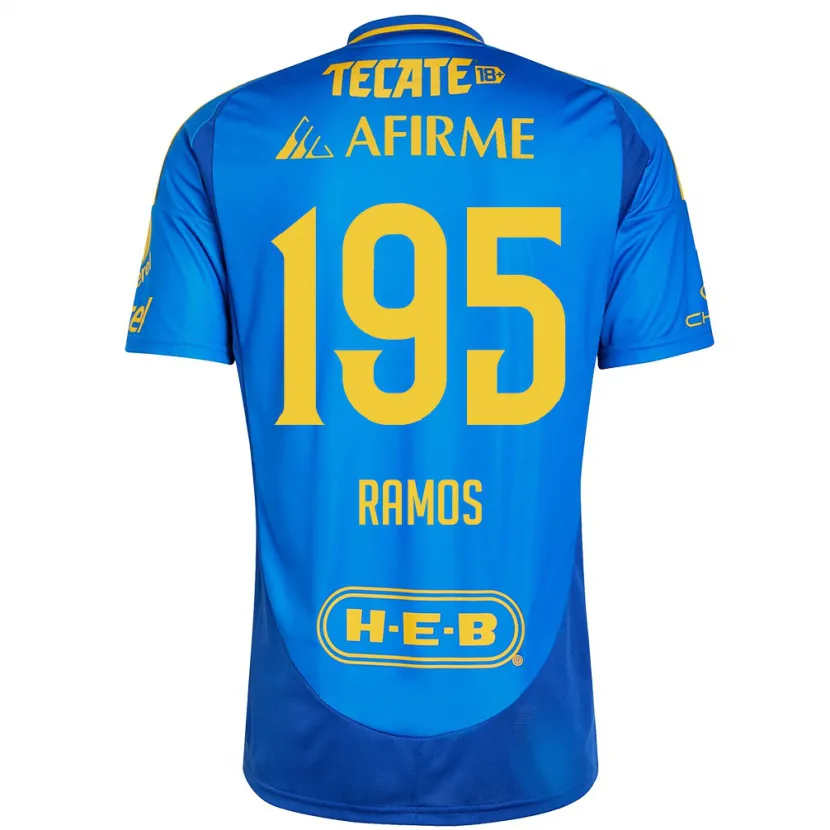 Danxen Kvinnor Rodrigo Ramos #195 Blå Gul Bortatröja Matchtröjor 2024/25 Tröjor T-Tröja
