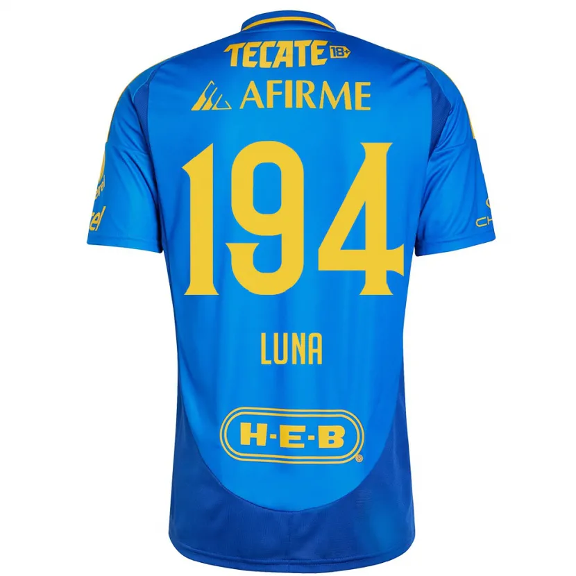 Danxen Kvinnor Juan Luna #194 Blå Gul Bortatröja Matchtröjor 2024/25 Tröjor T-Tröja