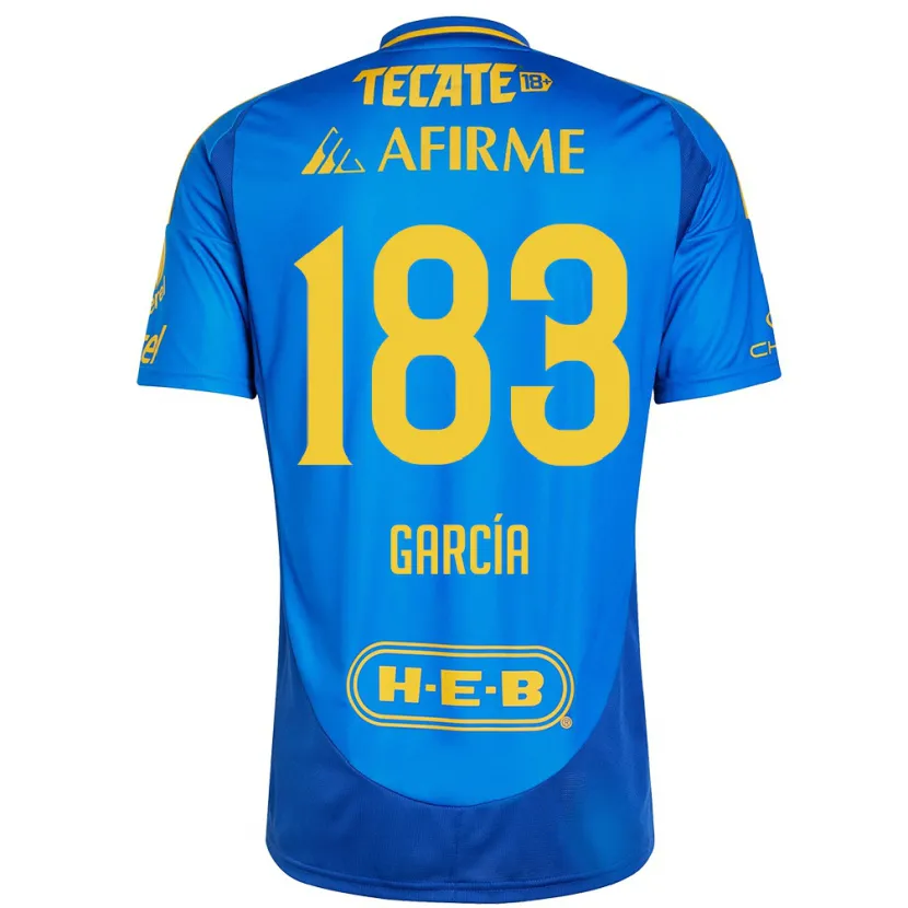 Danxen Kvinnor Zahir García #183 Blå Gul Bortatröja Matchtröjor 2024/25 Tröjor T-Tröja