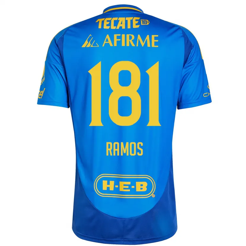 Danxen Kvinnor Anthony Ramos #181 Blå Gul Bortatröja Matchtröjor 2024/25 Tröjor T-Tröja