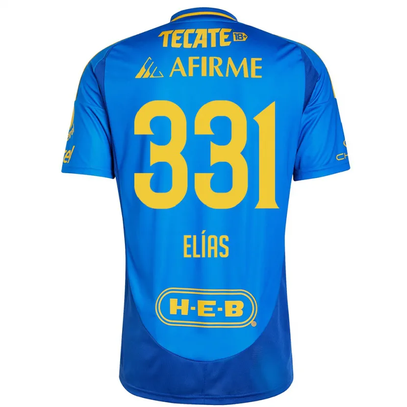 Danxen Kvinnor Bruno Elías #331 Blå Gul Bortatröja Matchtröjor 2024/25 Tröjor T-Tröja