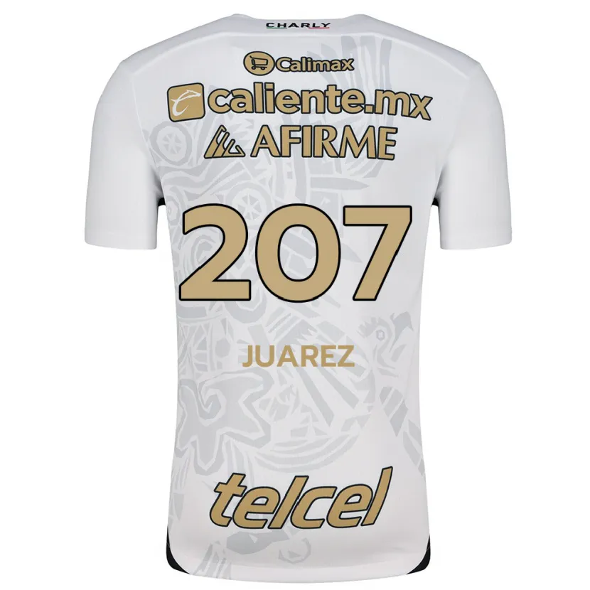 Danxen Kvinnor José Juárez #207 Vit Svart Bortatröja Matchtröjor 2024/25 Tröjor T-Tröja