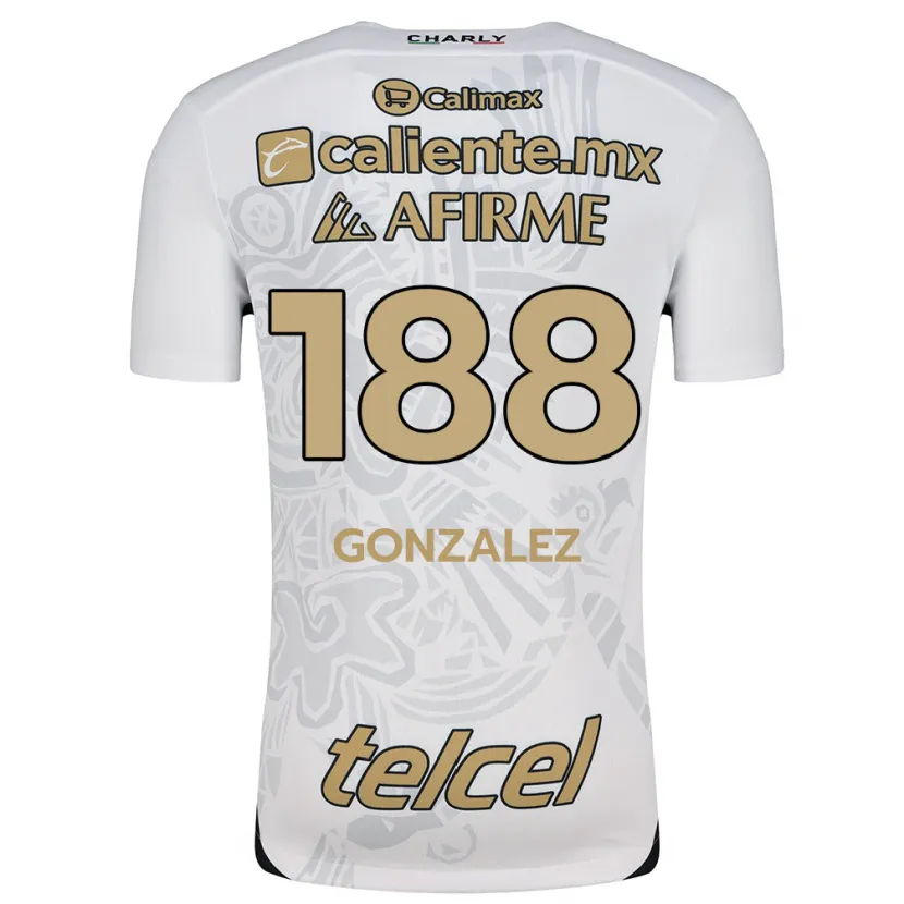Danxen Kvinnor Jorge González #188 Vit Svart Bortatröja Matchtröjor 2024/25 Tröjor T-Tröja