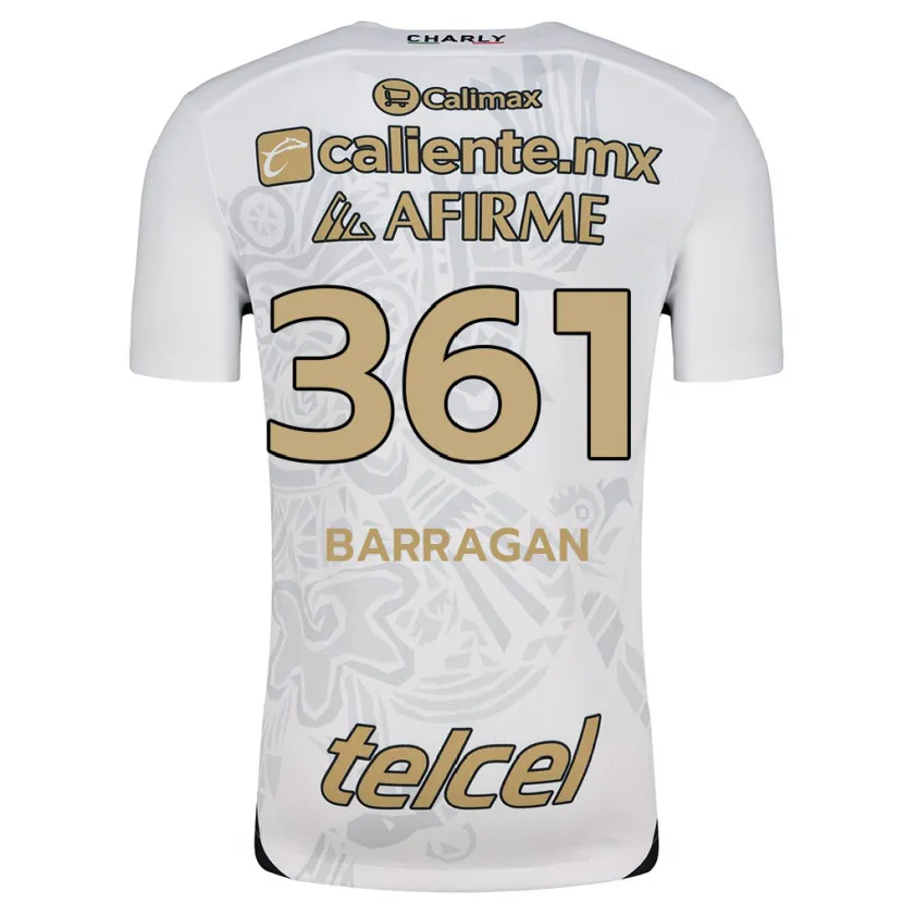 Danxen Kvinnor Jesús Barragán #361 Vit Svart Bortatröja Matchtröjor 2024/25 Tröjor T-Tröja