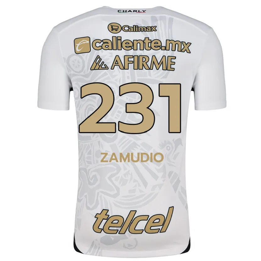 Danxen Kvinnor Irwin Zamudio #231 Vit Svart Bortatröja Matchtröjor 2024/25 Tröjor T-Tröja