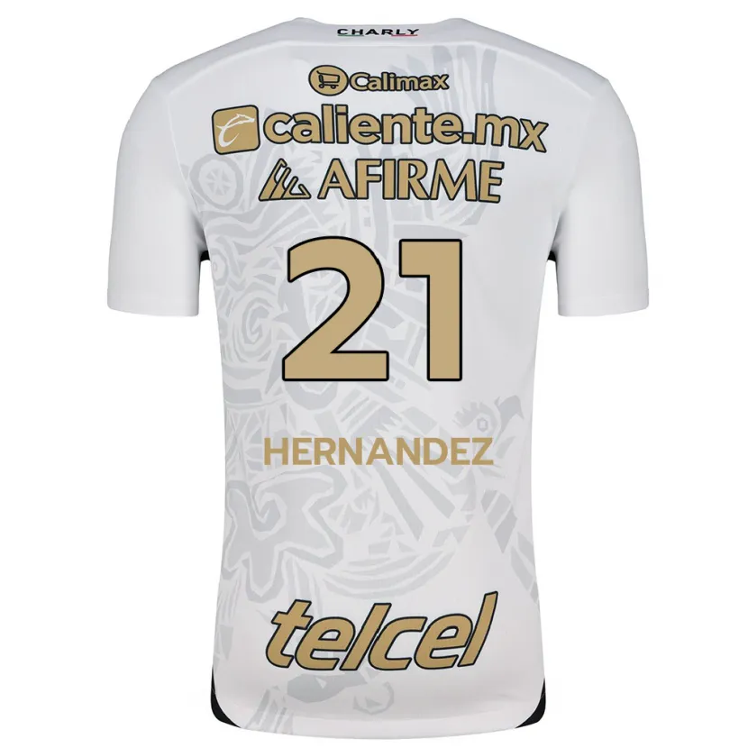 Danxen Kvinnor Inglis Hernández #21 Vit Svart Bortatröja Matchtröjor 2024/25 Tröjor T-Tröja