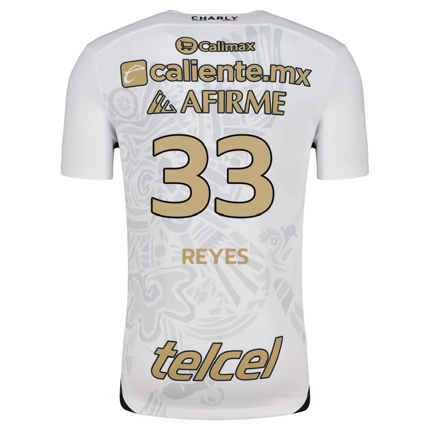 Danxen Kvinnor Jazmín Reyes #33 Vit Svart Bortatröja Matchtröjor 2024/25 Tröjor T-Tröja