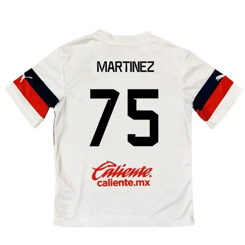 Danxen Kvinnor Isaac Martínez #75 Vit Röd Bortatröja Matchtröjor 2024/25 Tröjor T-Tröja