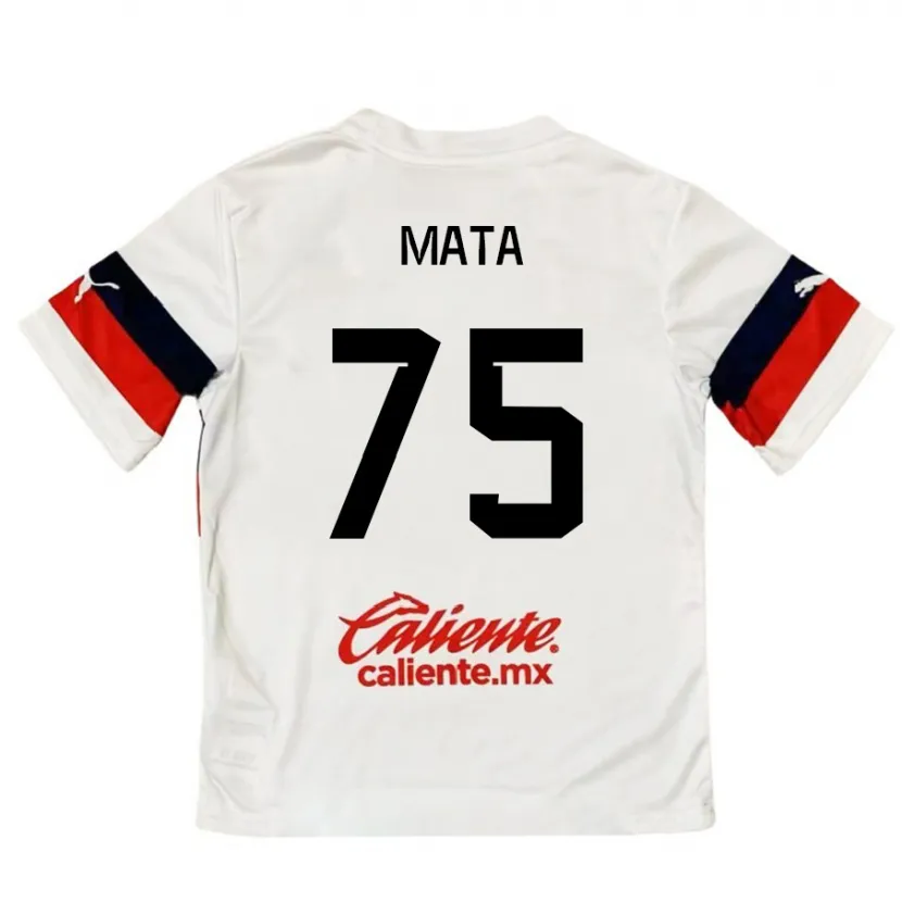 Danxen Kvinnor Hugo Mata #75 Vit Röd Bortatröja Matchtröjor 2024/25 Tröjor T-Tröja