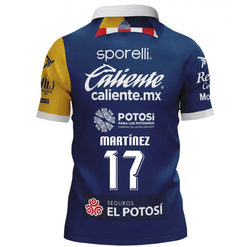 Danxen Kvinnor Gabriel Martínez #17 Blå Gul Bortatröja Matchtröjor 2024/25 Tröjor T-Tröja