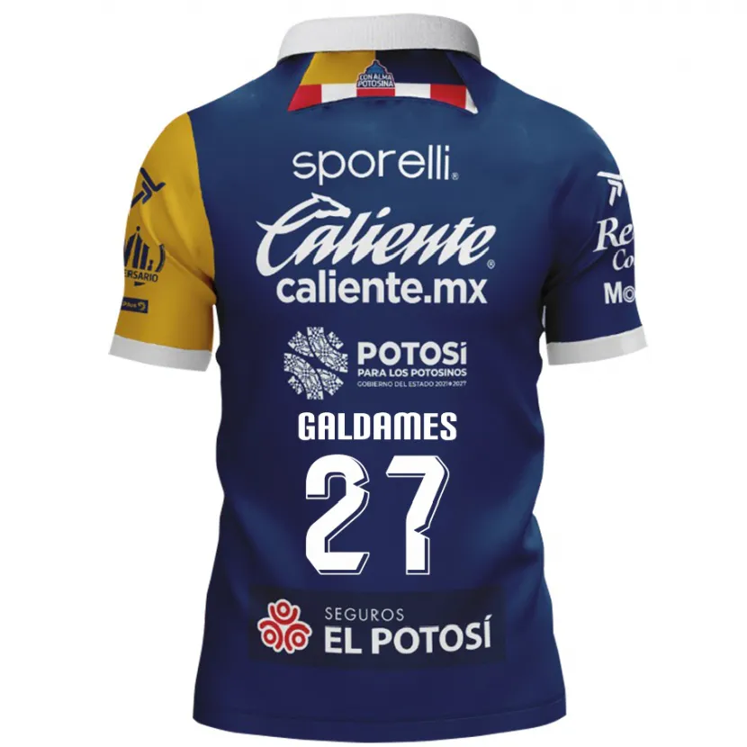 Danxen Kvinnor Benjamín Galdames #27 Blå Gul Bortatröja Matchtröjor 2024/25 Tröjor T-Tröja